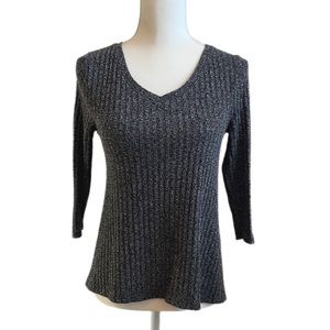 Sonoma Dark Gray V-Neck Sweater